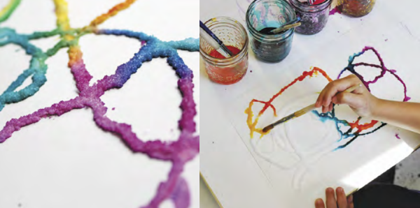 С соль клей и акварель