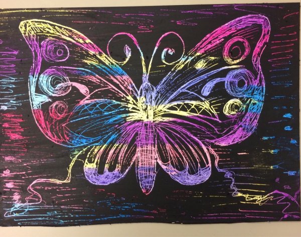 Техника граттаж