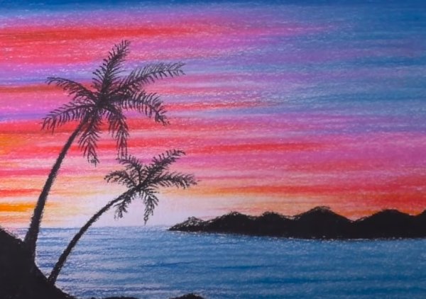 Простые рисунки пастелью для начинающих