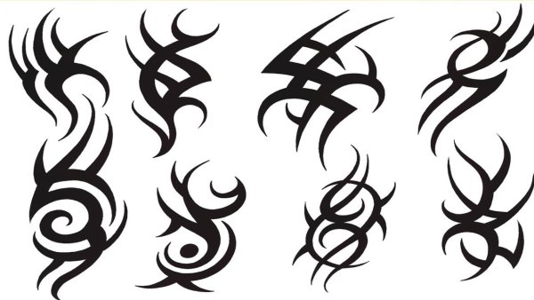 Тату хной дракон