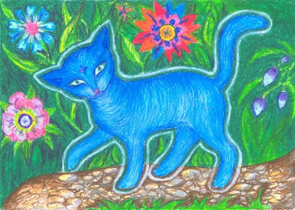 Рисунок пастелью для детей