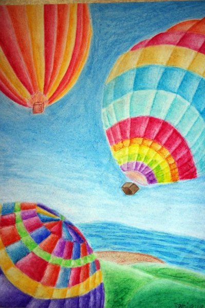 Рисование масляной пастелью для детей