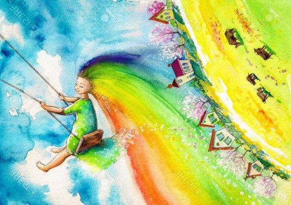 Радость счастье Радуга