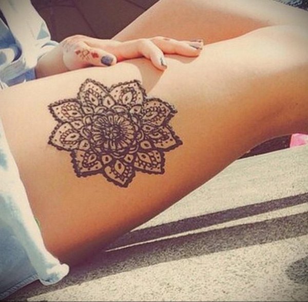 Мандала тату хной