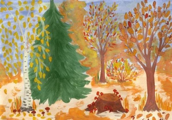 Рисунок осень 2 класс