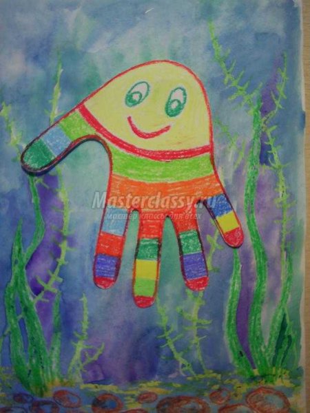 Рисование восковыми мелками для детей