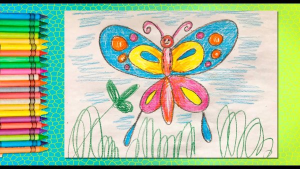 Техника фроттаж листья