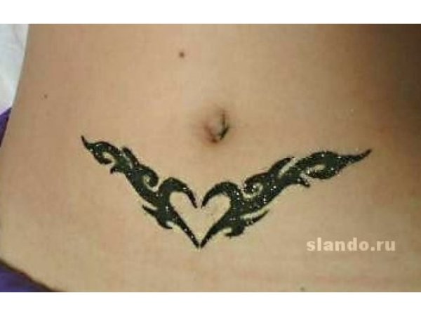 Мехенди на лобковой зоне