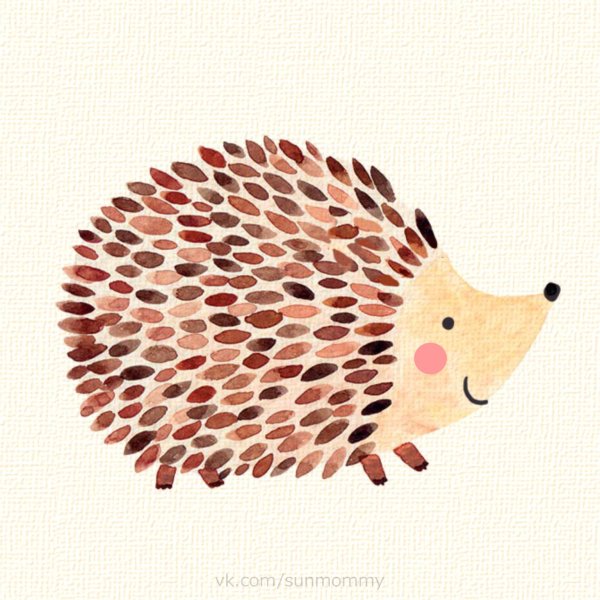 Рисование Ежик