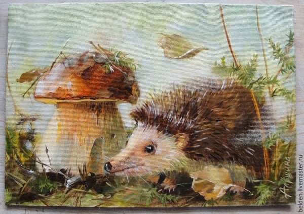 Еж в живописи