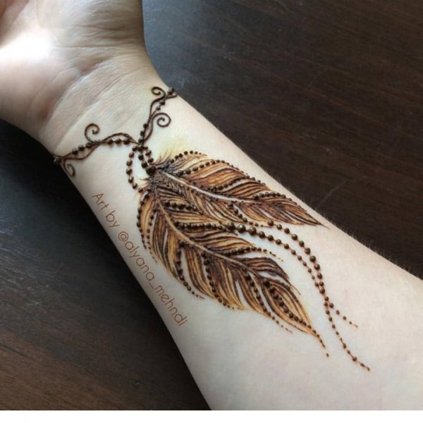 Тату хной Ловец снов