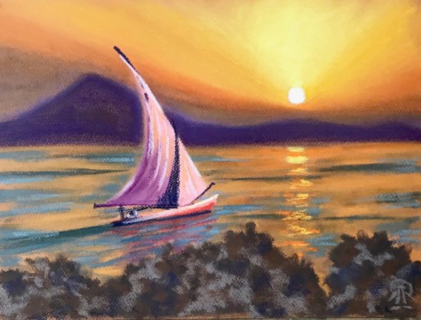 Живопись морские пейзажи пастелью