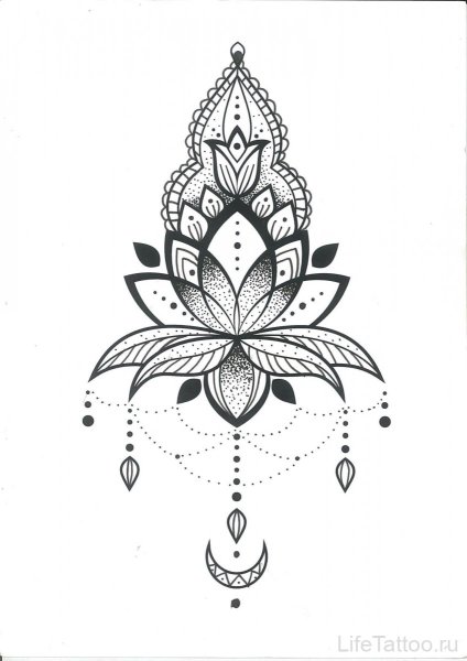 Мандала Индия Лотос