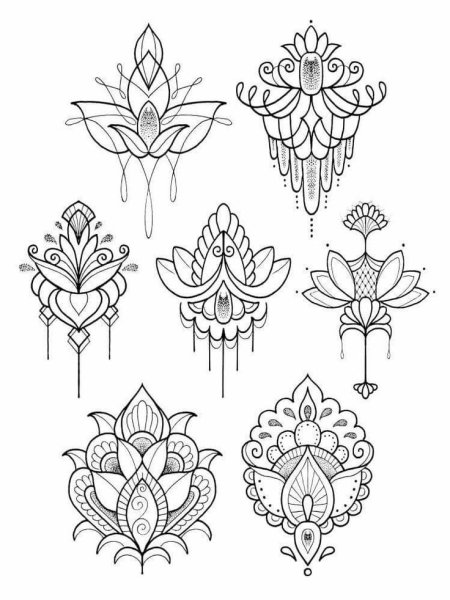 Орнамент Мандала Лотос