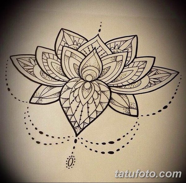 Мандала Лотос дотворк