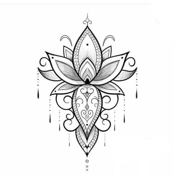 Мандала Лотос дотворк
