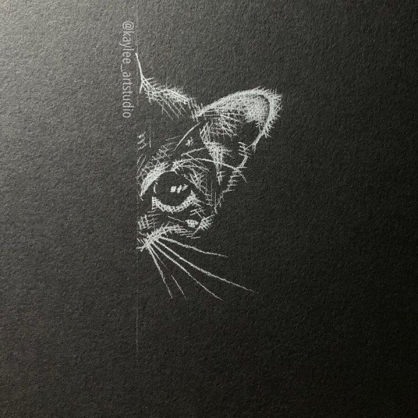 Рисование на черной бумаге