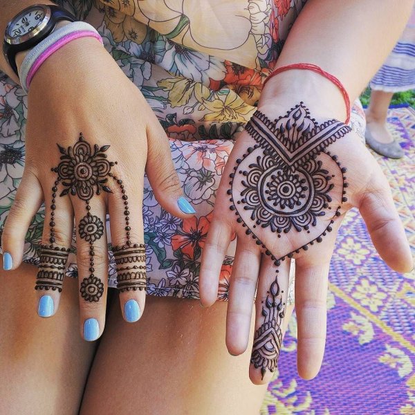 Мехенди на ладони