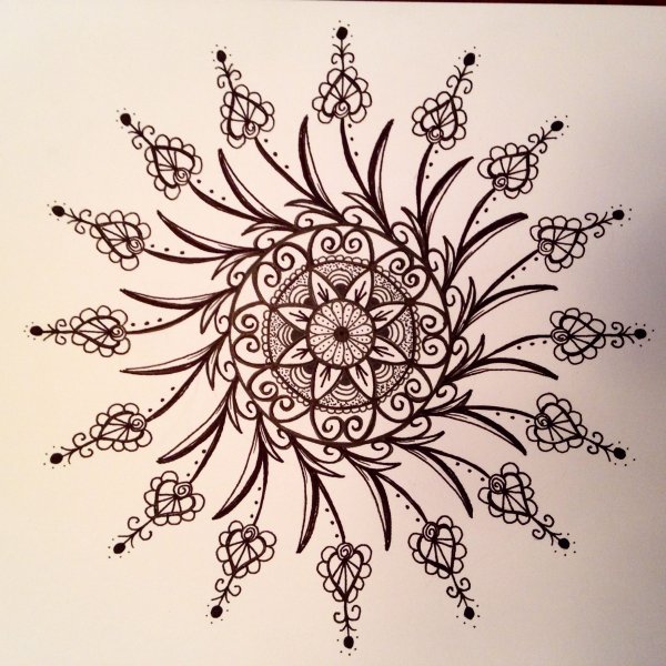 Мехенди Мандала узоры