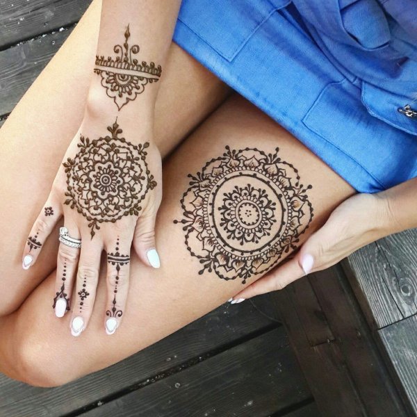 Мандалы и мехенди хной