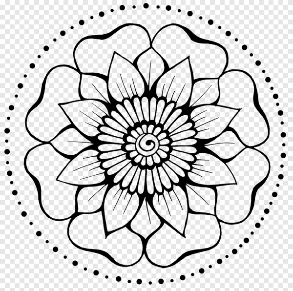 Эскиз мандалы хной