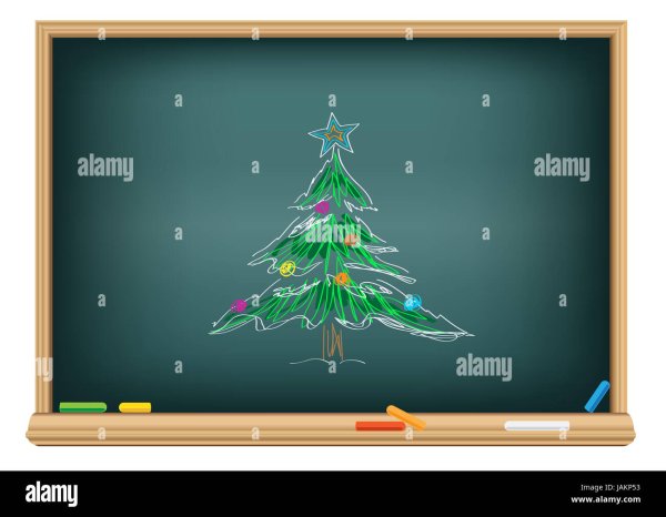 Елка мелками