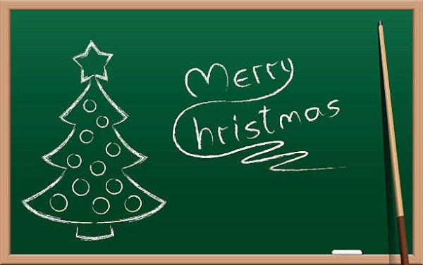Новогодняя Школьная доска