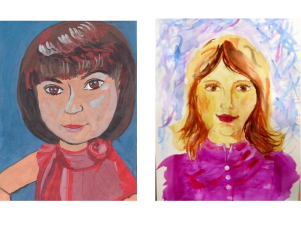 Портрет мамы детский рисунок