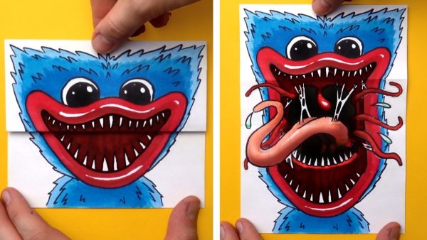 Как нарисовать Хагги ваги