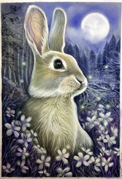 Кролик картина