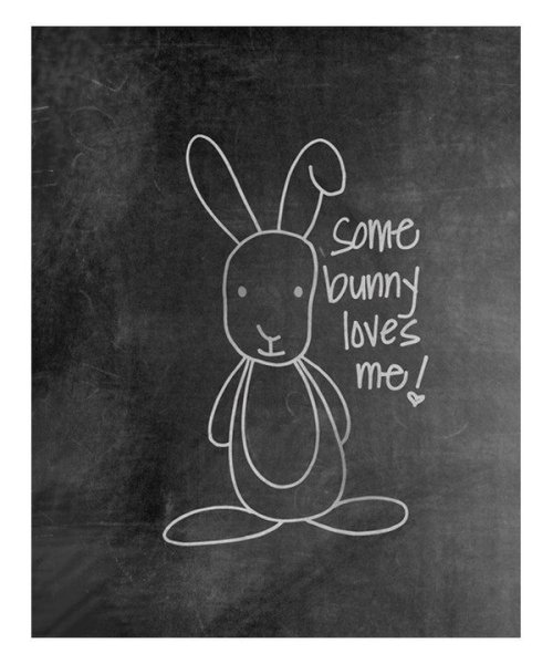 Зайчики на грифельной доске