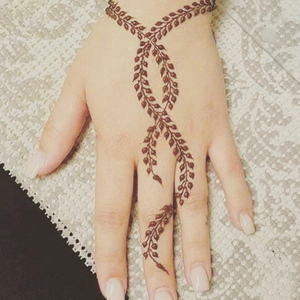 Рисунки хной на руке