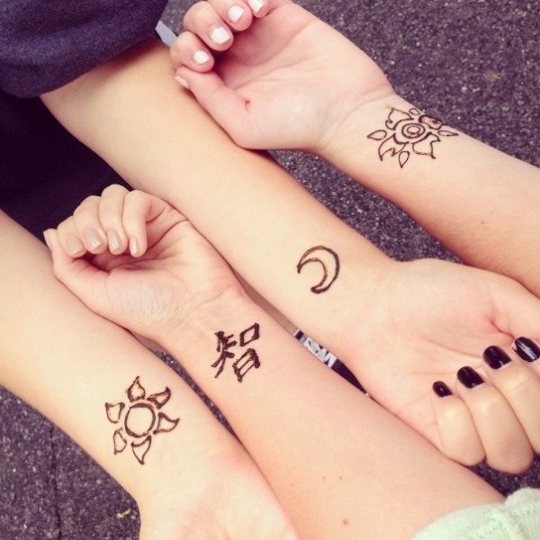 Парные Татуировки хной