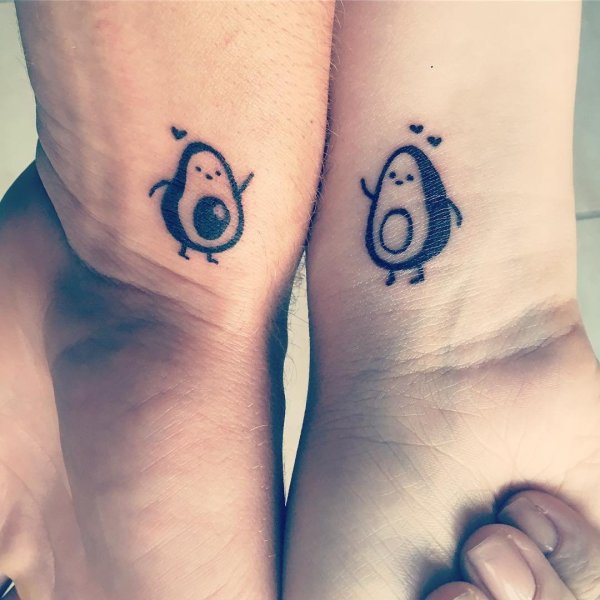 Парные тату для влюбленных