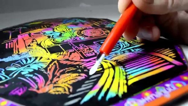 Граттаж мастер класс