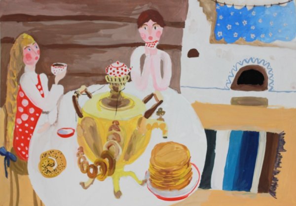 Масленица рисунок