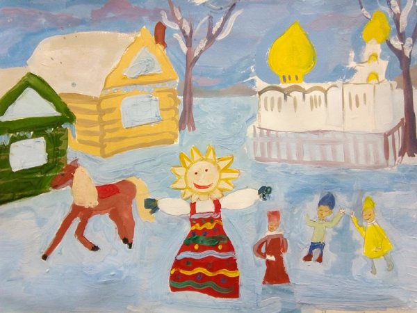 Блинчики акварелью