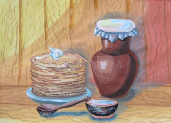 Масленица рисунок