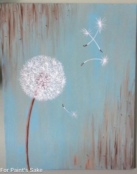 Рисование одуванчик