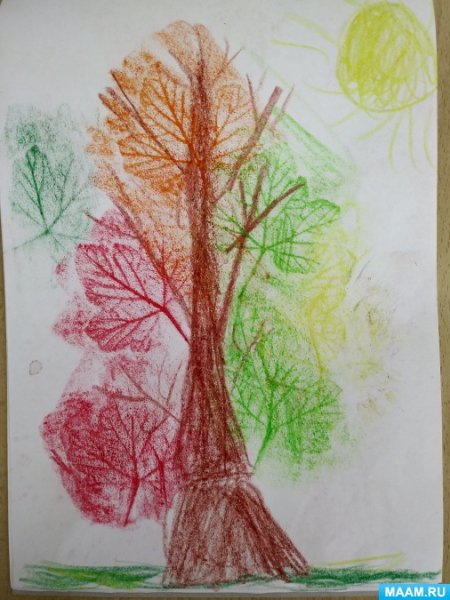 Деревья в нетрадиционной технике