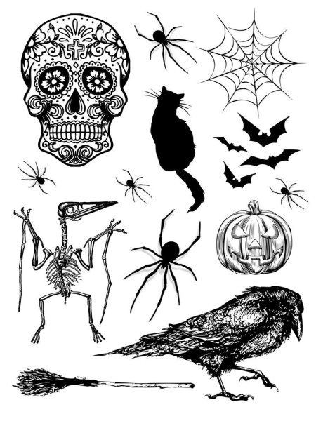 Тату Хэллоуин эскизы