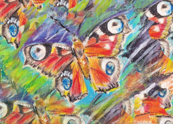 Насекомые красками для детей