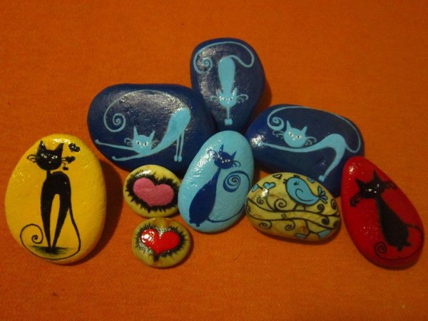 Рисунки на камнях для начинающих