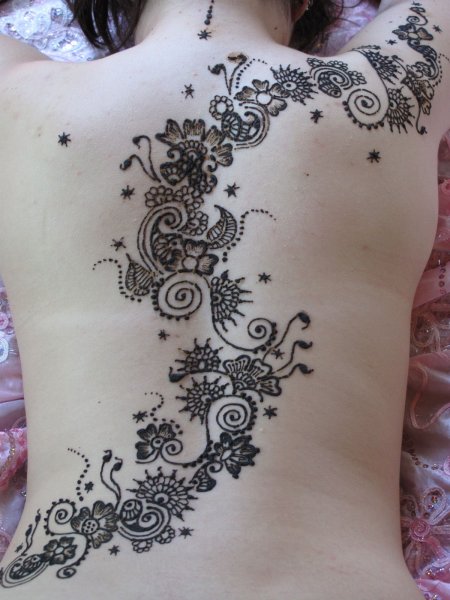 Мехенди на плече