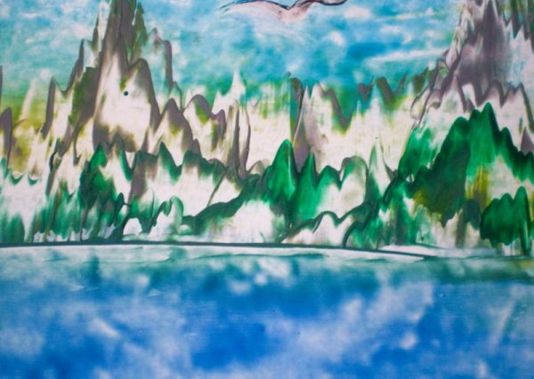 Рисуем Северное сияние