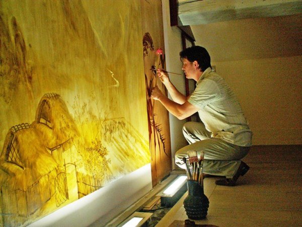 Живопись по сырой штукатурке