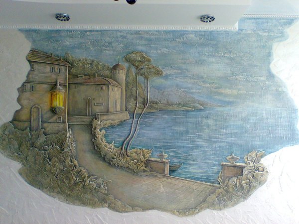 Барельеф на венецианской штукатурки