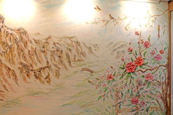 Роспись стен по сырой штукатурке