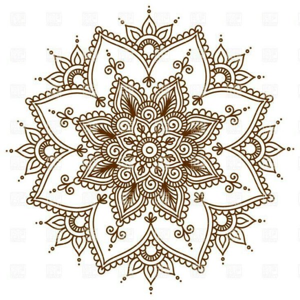 Мандала индийский узор Лотос