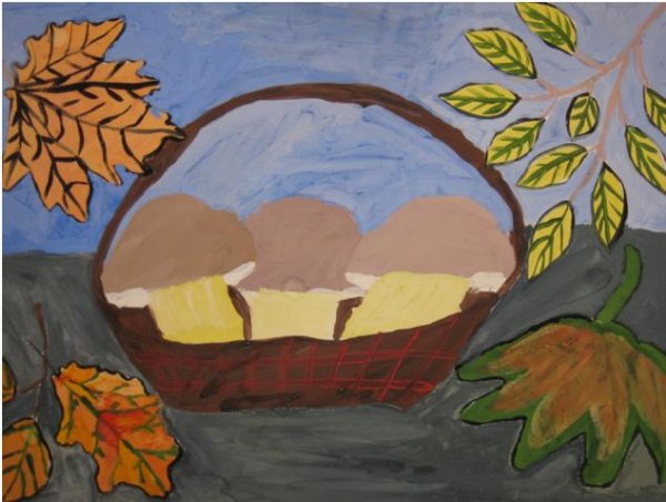 Осенний рисунок 4 класс легкий